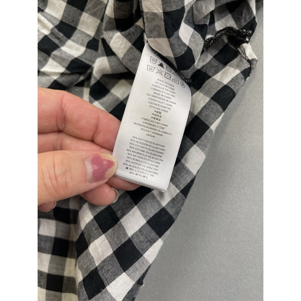 Michael Kors Womens Shirt 12 Gingham Plaid Buffalo Check Wrap Country Festival - Picture 5 of 9